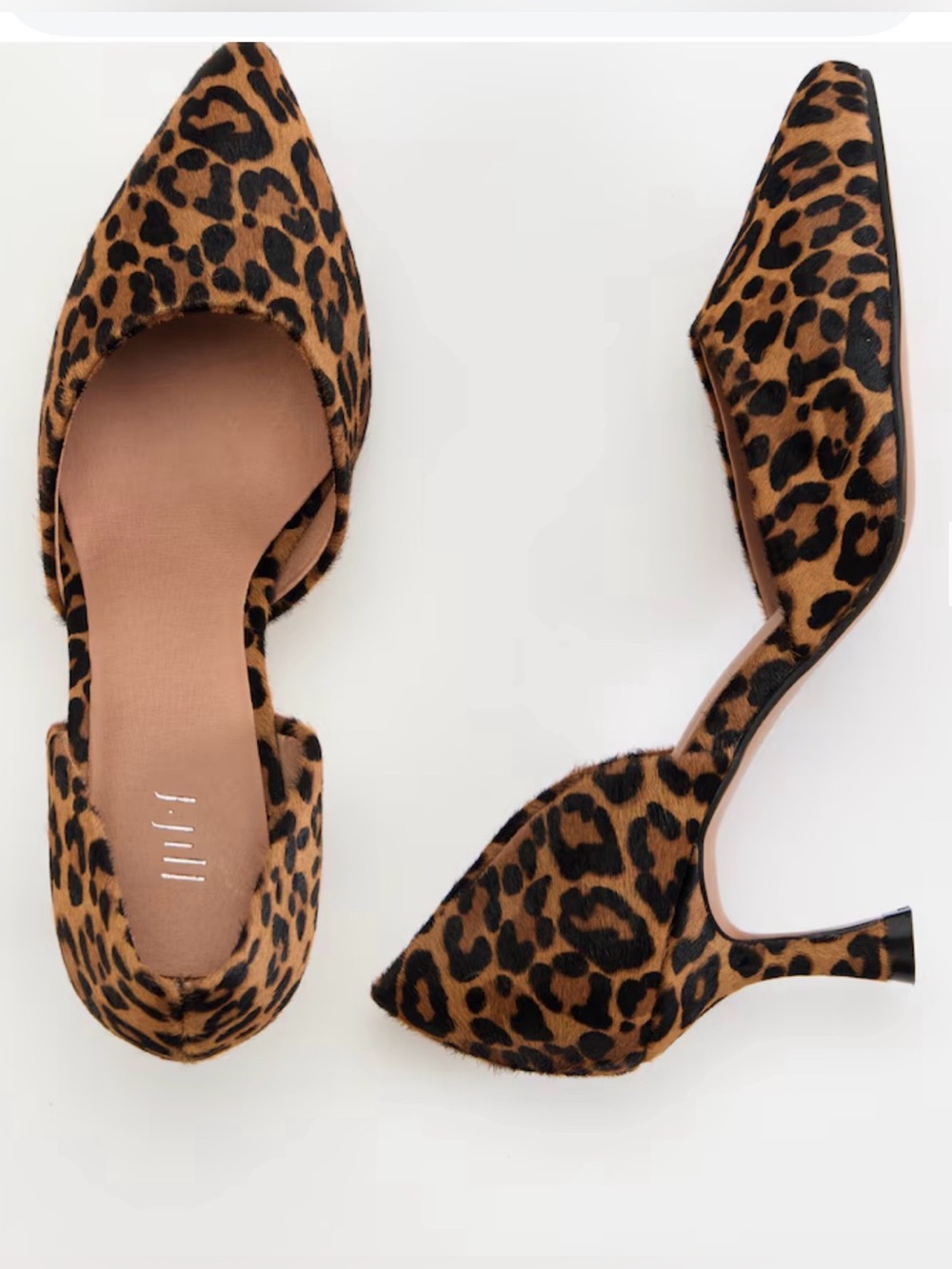 Marlowe D’Orsay Kitten Heels leopard print  size 7.5
